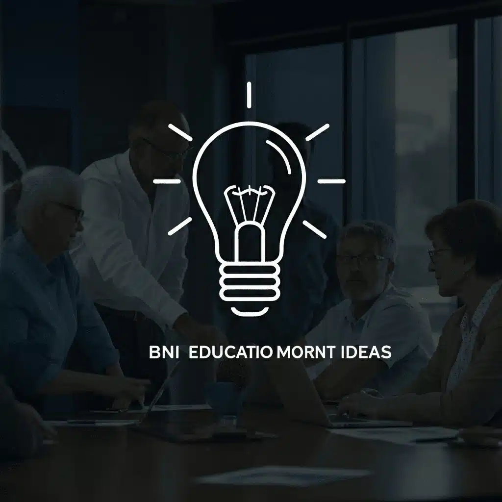 BNI Education Moment Ideas , BNI Education